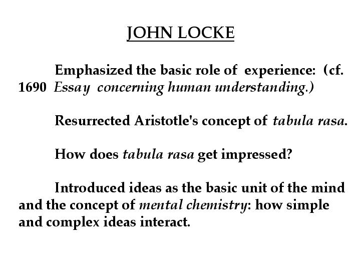 Simple And Complex Ideas Locke