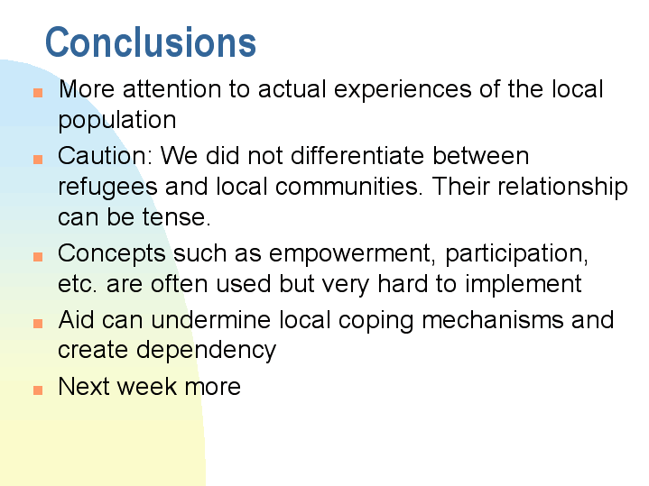 Conclusions