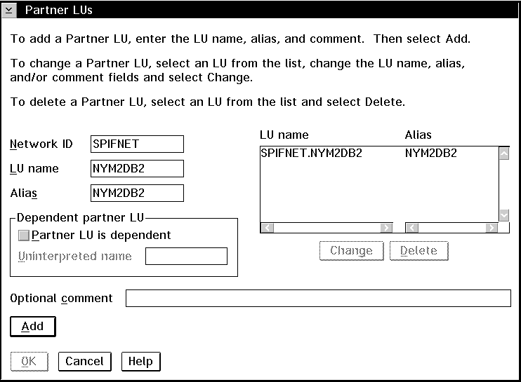 Partner LU panel.