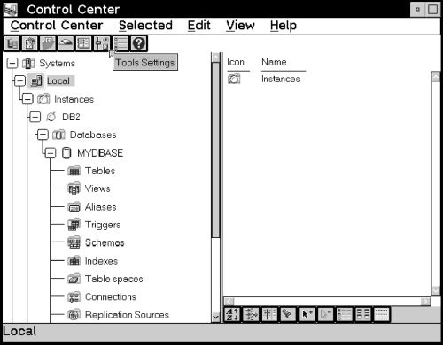 The Tools Settings icon