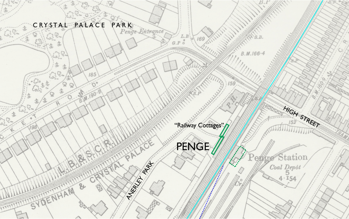 Penge OS map