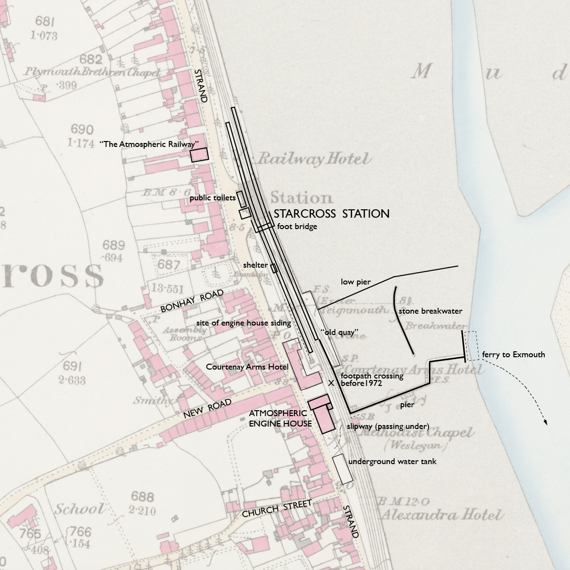 Starcross OS map