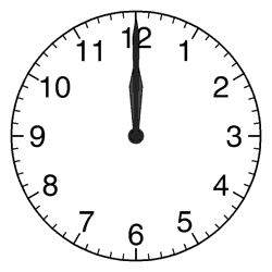 an animated clock