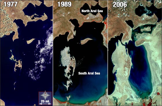 comparisons of the aral sea