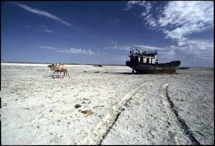 ship in a sea of sand